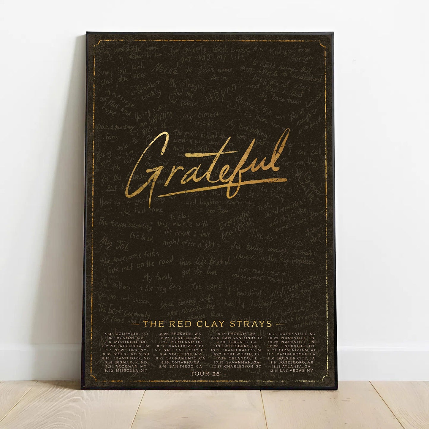 Limited Edition The Grateful Tour Poster