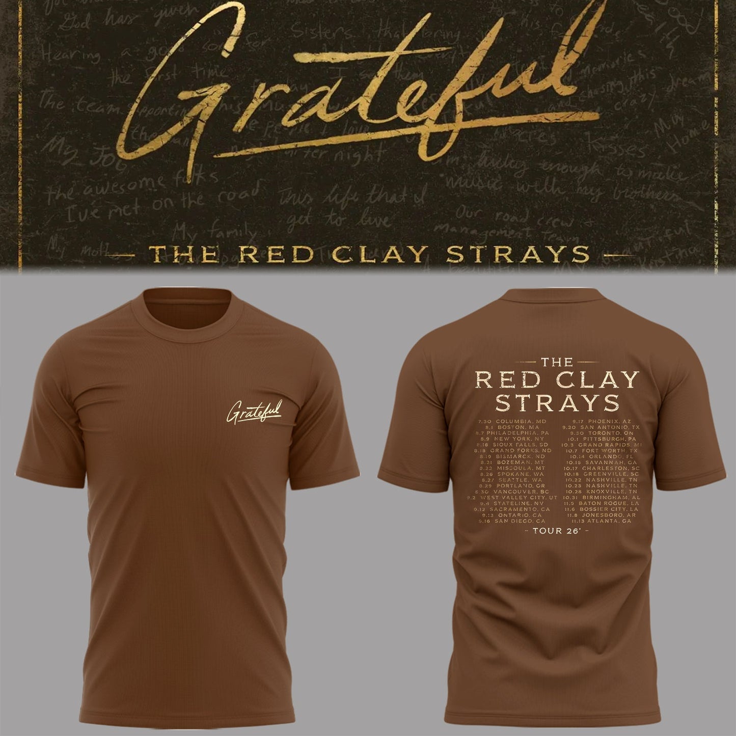 Limited Edition The Grateful Tour Shirt