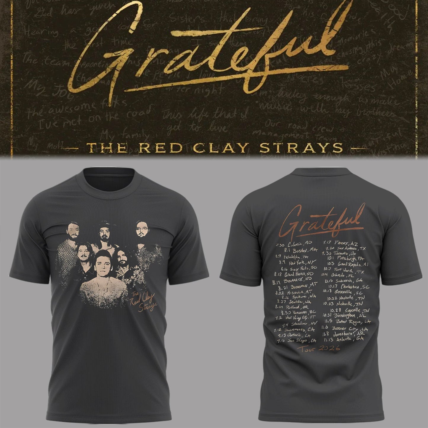 Limited Edition The Grateful Tour Shirt