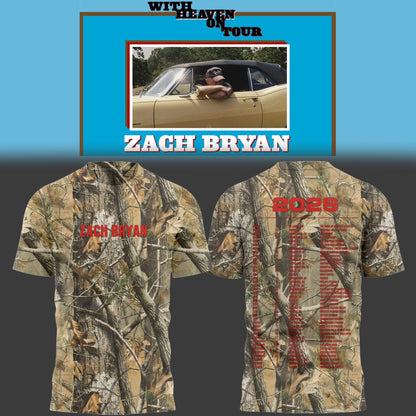 Limited Zach “With Heaven On Tour 2026.” TShirt-PU26030709