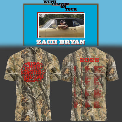 Limited Zach “With Heaven On Tour 2026.” TShirt-PU26030711