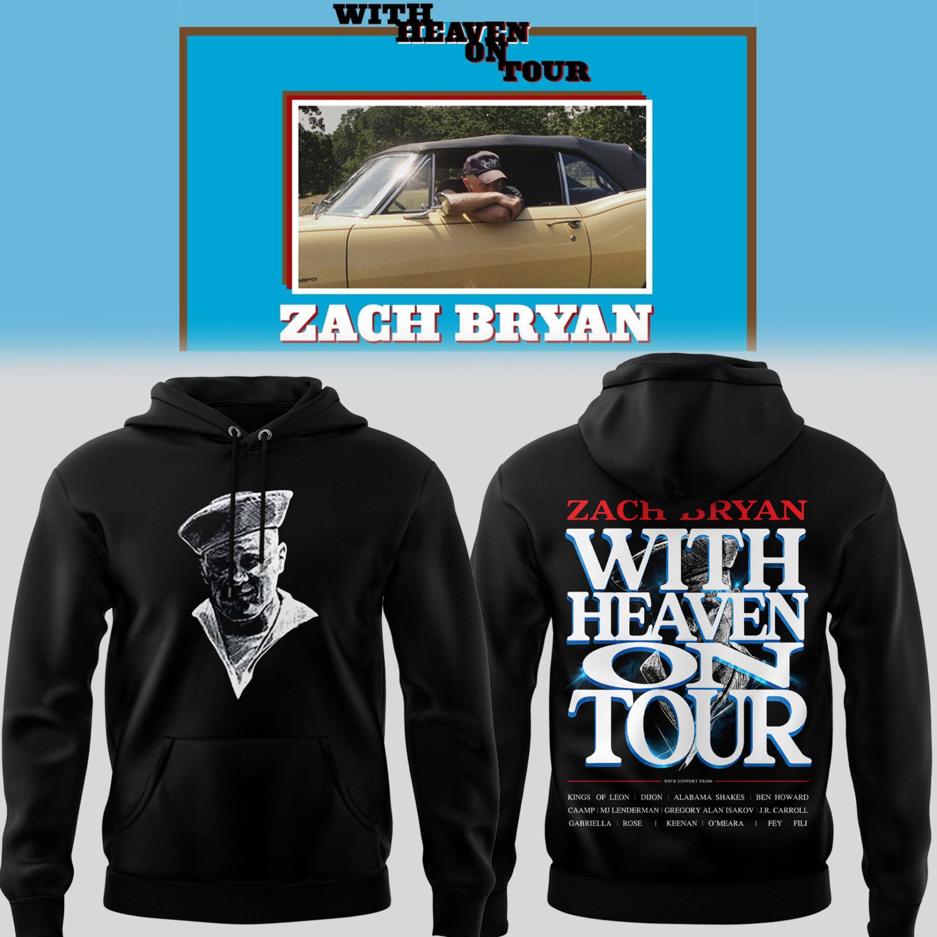 Limited Zach “With Heaven On Tour 2026.” Hoodie-PU26030933