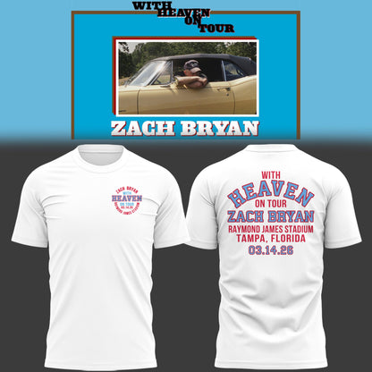 Limited Zach “With Heaven On Tour 2026.” in Florida TShirt-PU26031402