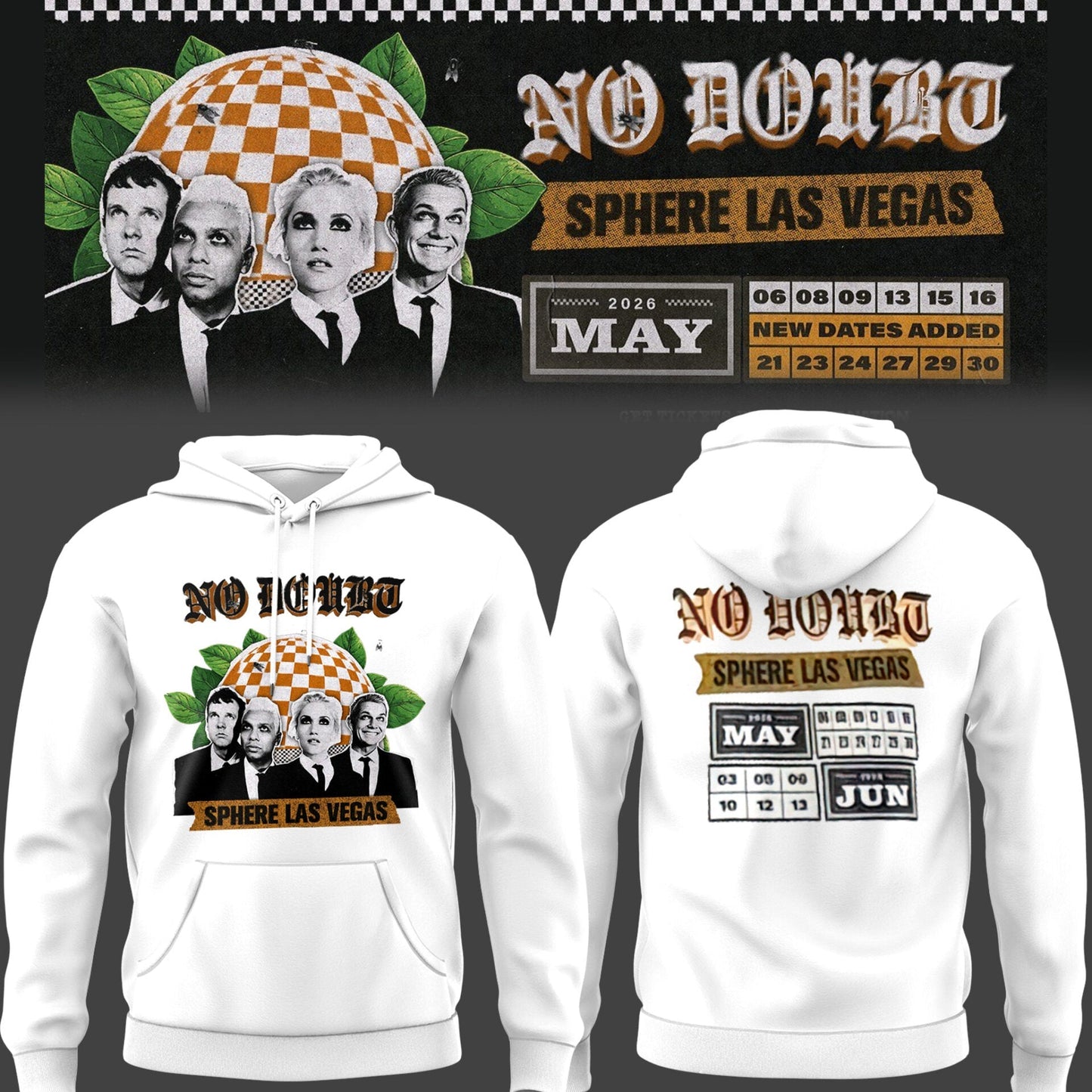 Limited Edition N. Doubt Live at Sphere 2026 Hoodie-PU26050704