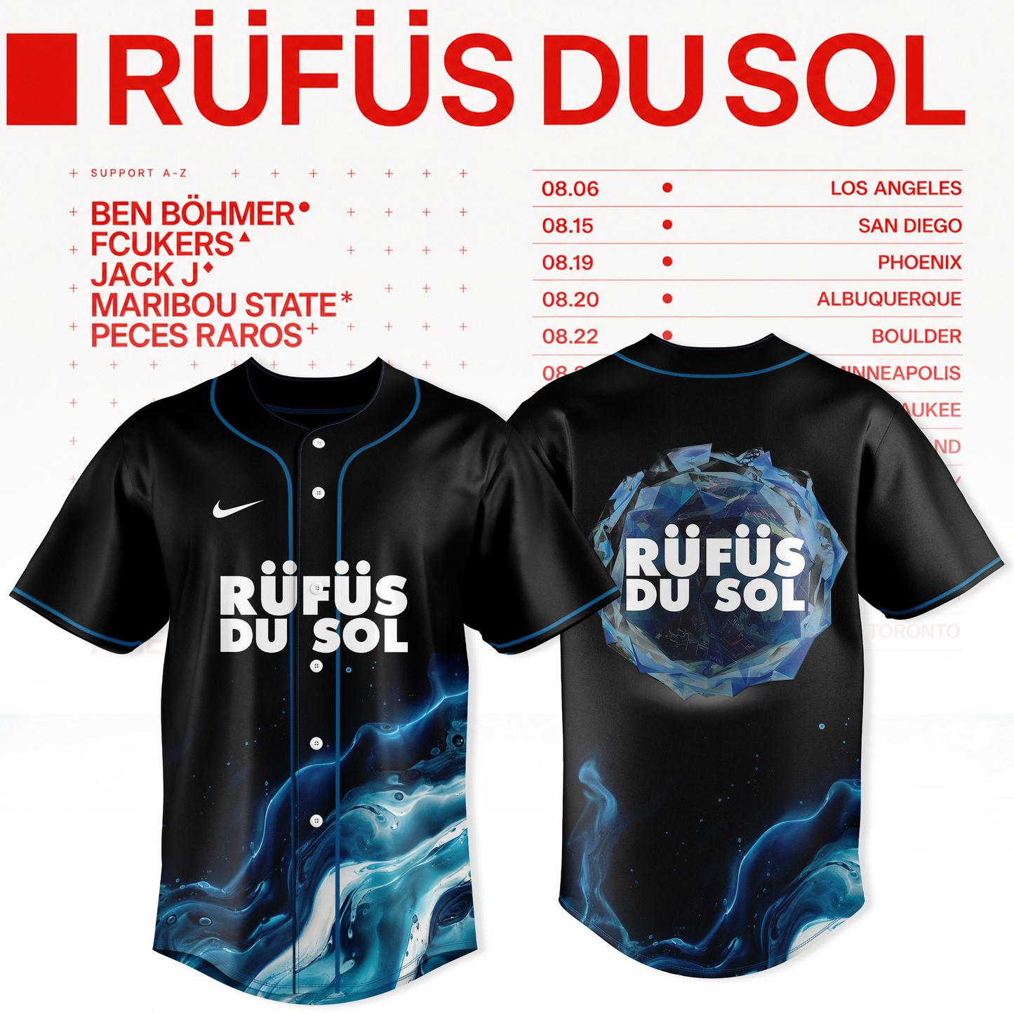 RÜFÜS DU SOL 2026 Tour Merchandise