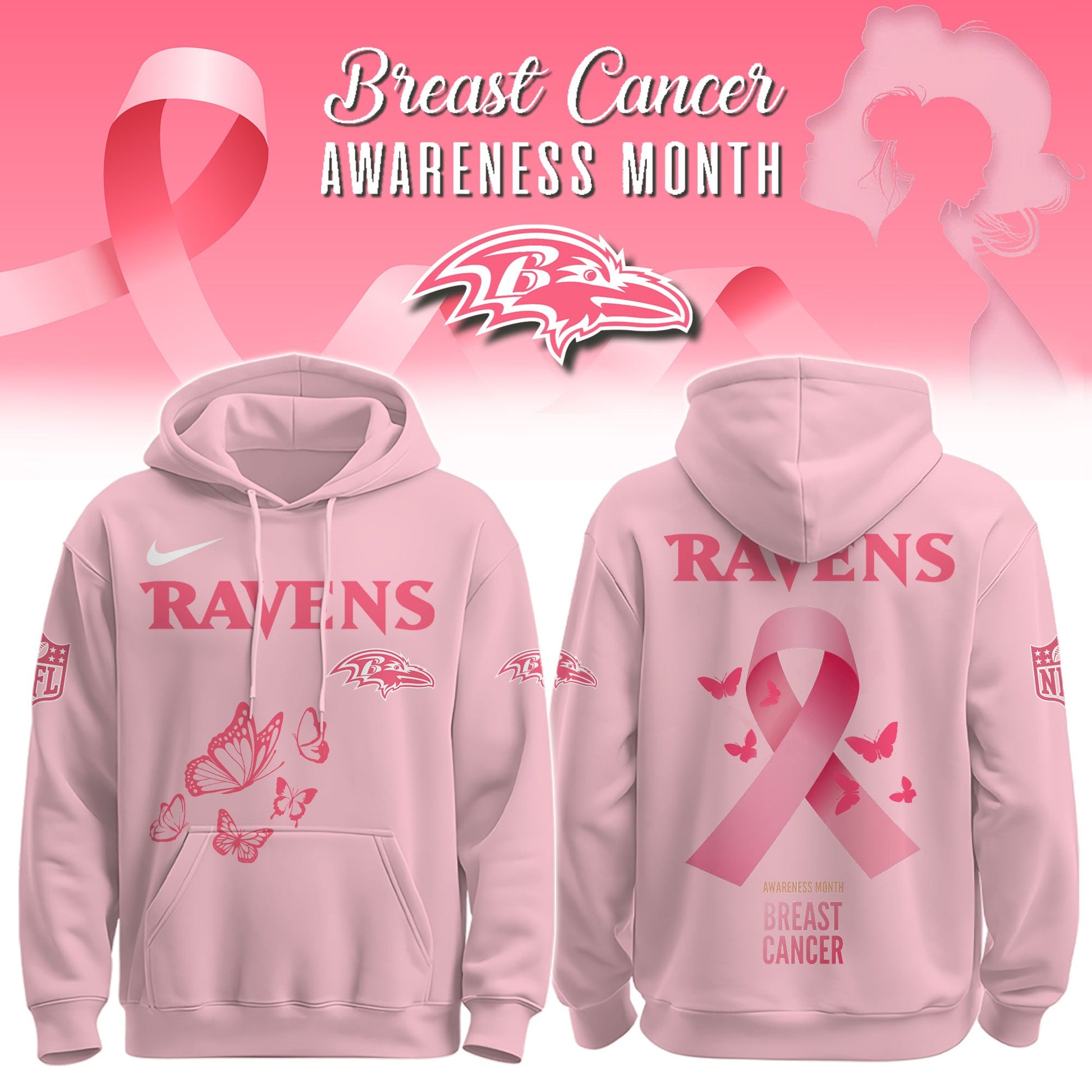 Ravens Breast Cancer Awareness Edition Hoodie