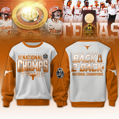 Texas Longhorns SoftBall Championship 2026 Women’s College World Series Sweatshirt