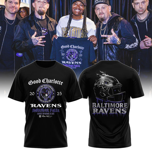 Ravens x Good Charlotte 2025 “Darkness Falls” Tee