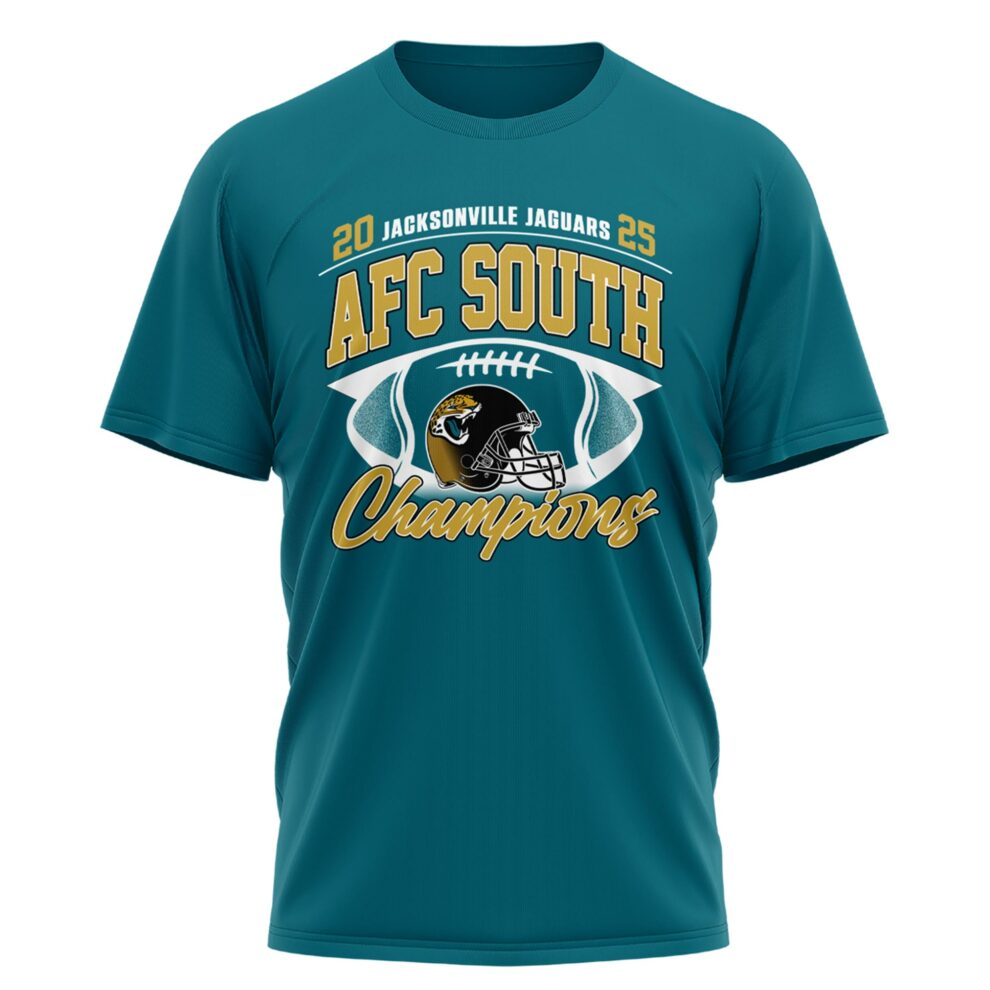 Jacksonville Jaguars 2025 AFC South Champions T-shirt