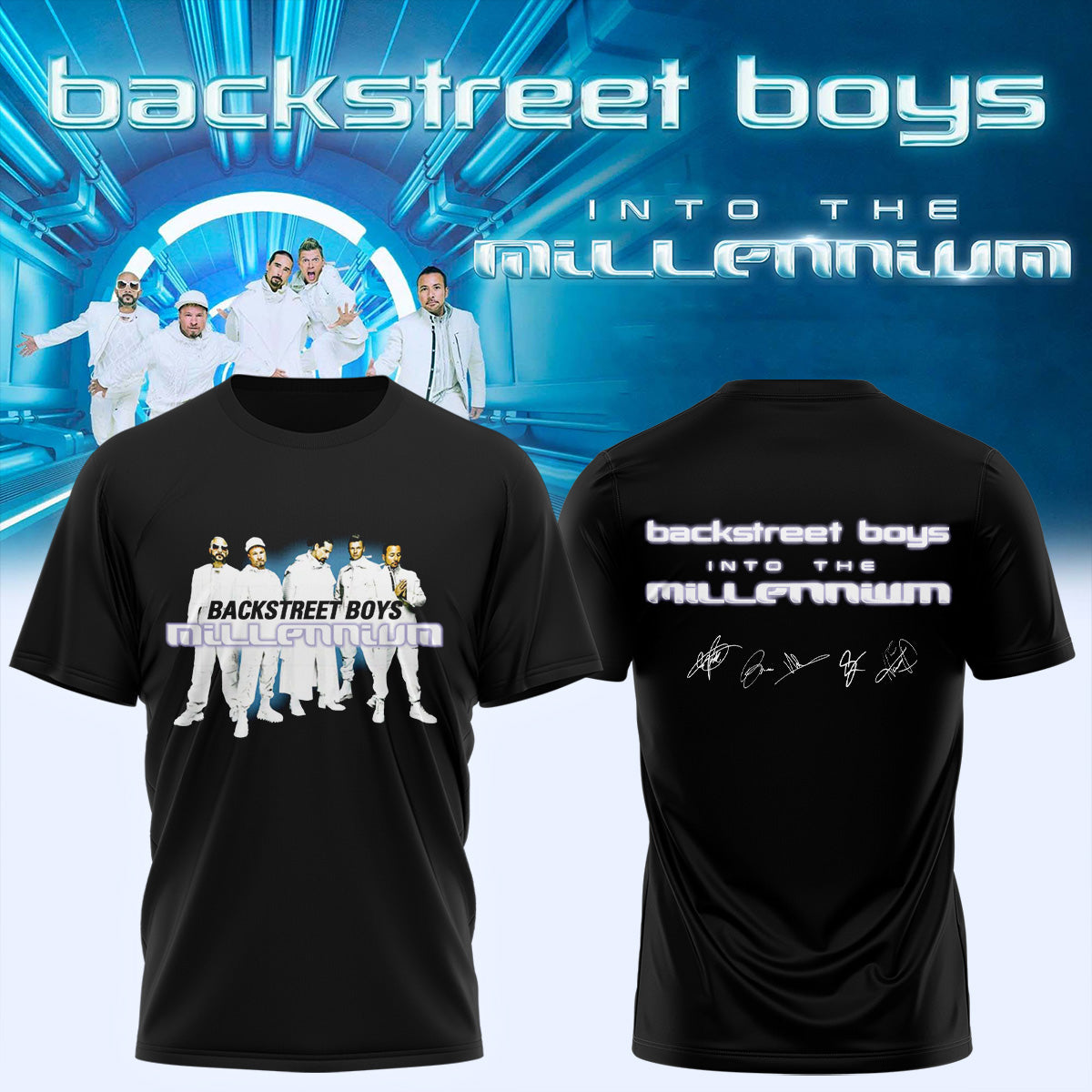 Backstreet Boys ”Into The Millennium” Limited Edition Signature – Tshirt