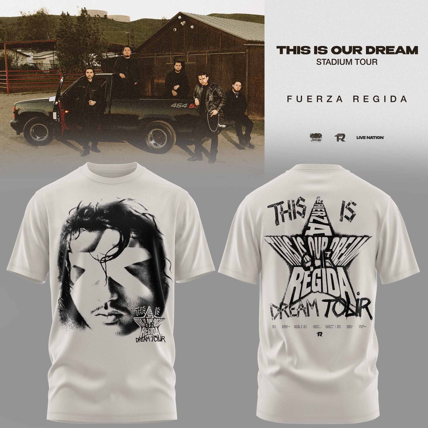 .THIS IS OUR DREAM STADIUM TOUR – FUERZA REGIDA TEE