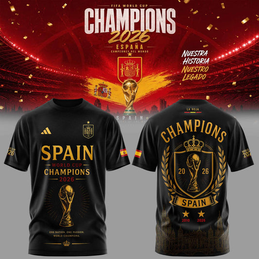 Spain World Cup Champions 2026 TShirt 1