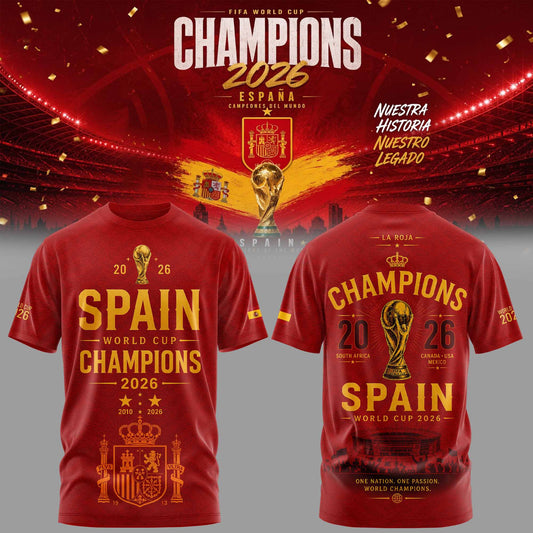 Spain World Cup Champions 2026 TShirt 4