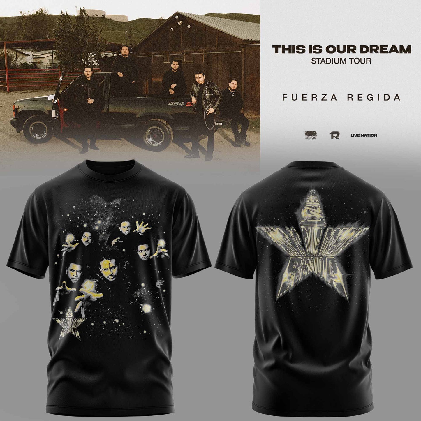 .THIS IS OUR DREAM STADIUM TOUR – FUERZA REGIDA TEE