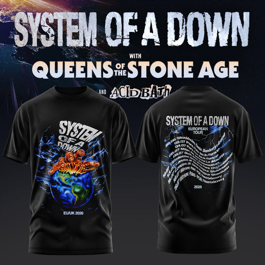 S.O.A.D – UK & EU Tour 2026 Official Limited T-Shirt