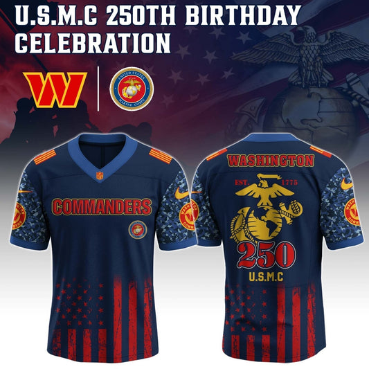 Washington Commanders x U.S.M.C 250TH Birthday Special Edition Jersey - Tycheco