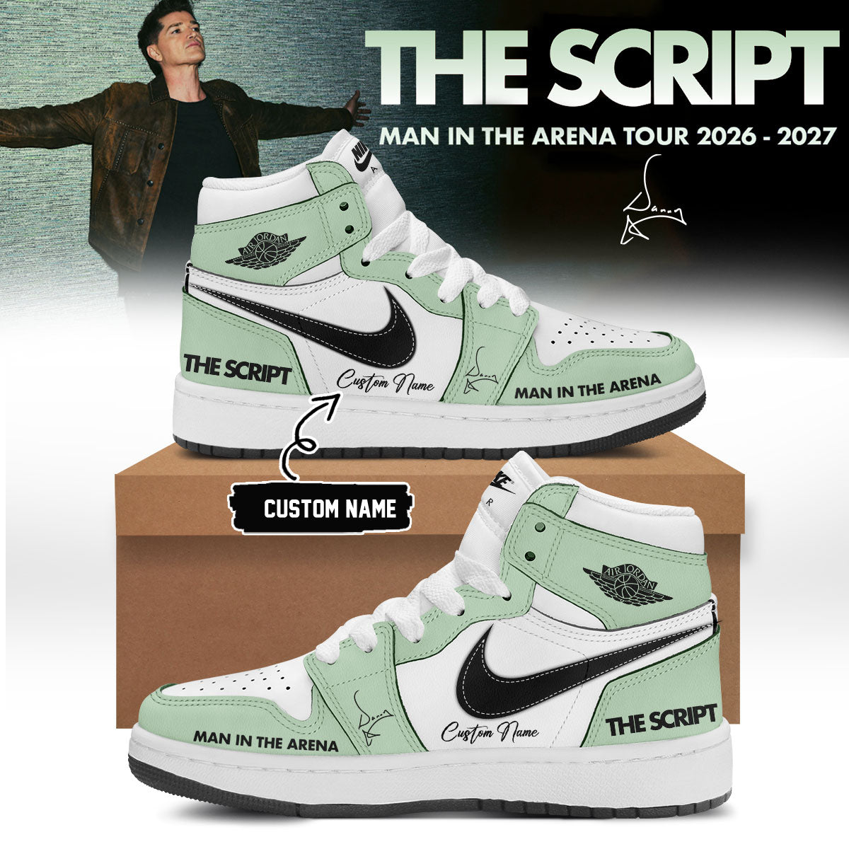 The Script ”Man In The Arena” Tour 2026/27 Limited Edition Signature – Shoes 2