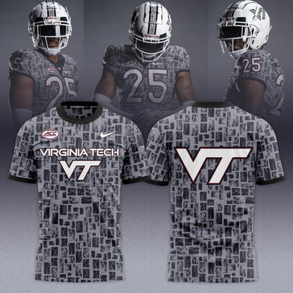 Virginia Tech Hokies 2025 Gray Camo Limited Edition T-shirt