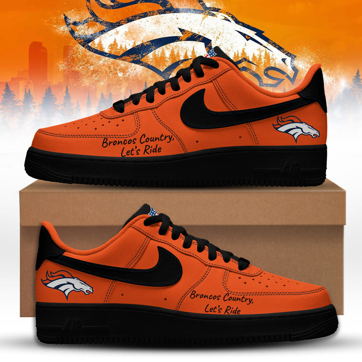 "Free Shipping" - "Let's Ride" Broncos Premium Sneakers