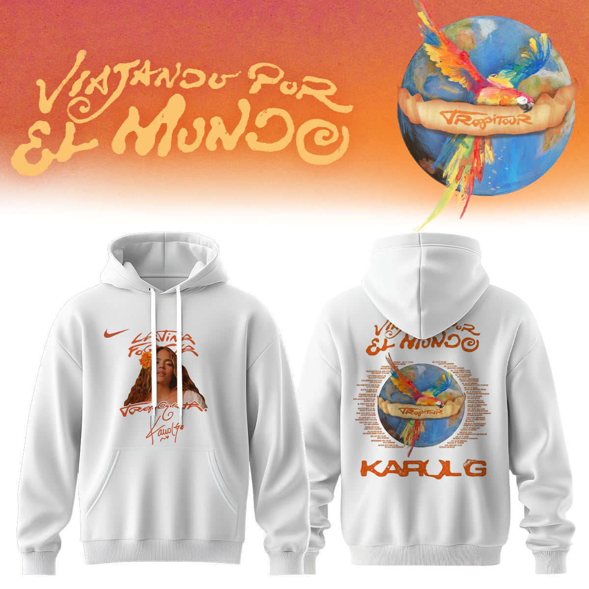 .Karol G – “Nos Vamos de Tour”. Limited Edition Signature Hoodie