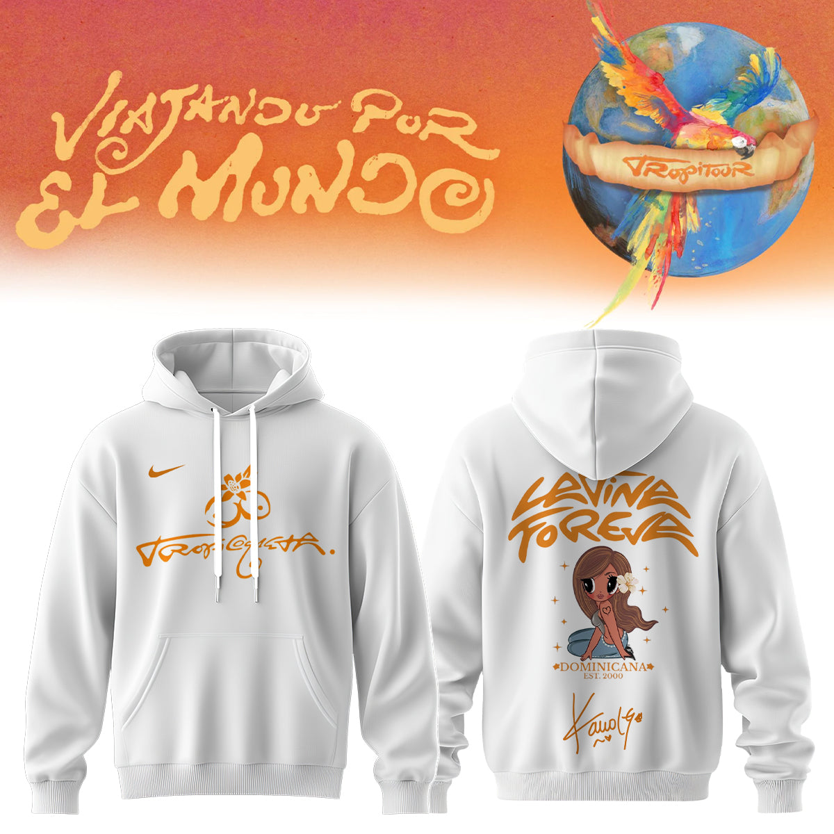 .Karol G – “Nos Vamos de Tour”. Limited Edition Signature Hoodie