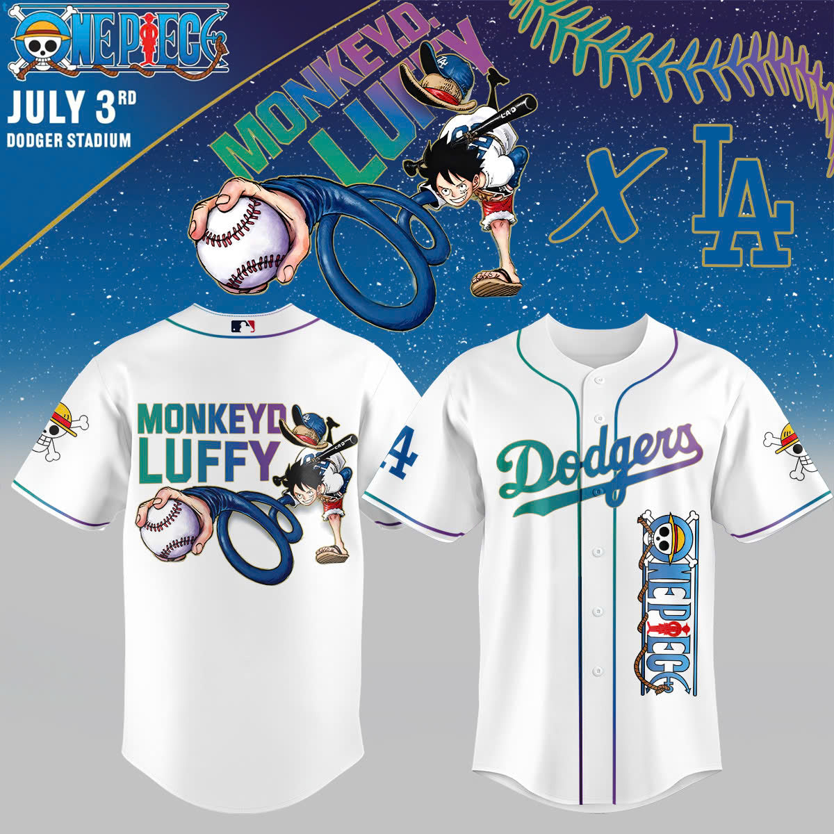 ,ONE PIECE Night with the Los Angeles Jersey