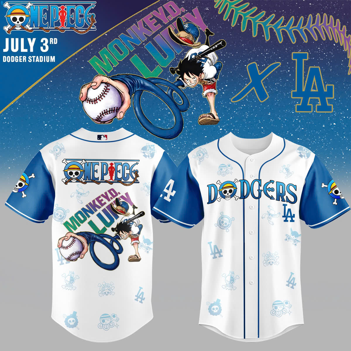 ,ONE PIECE Night with the Los Angeles Jersey