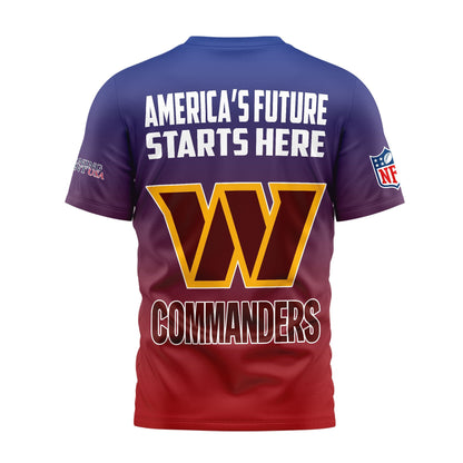 Washington Commanders | Premium American Fest 2025 3D Shirt TD