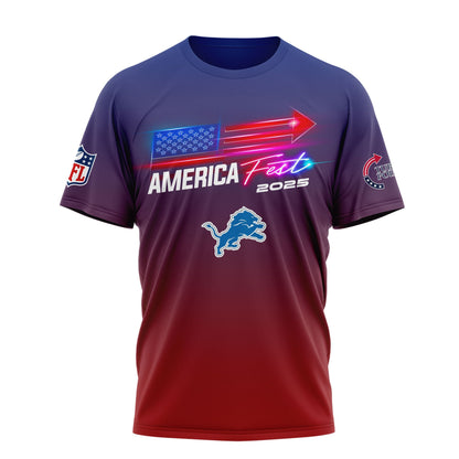 Detroit Lions | Premium American Fest 2025 3D Shirt TD