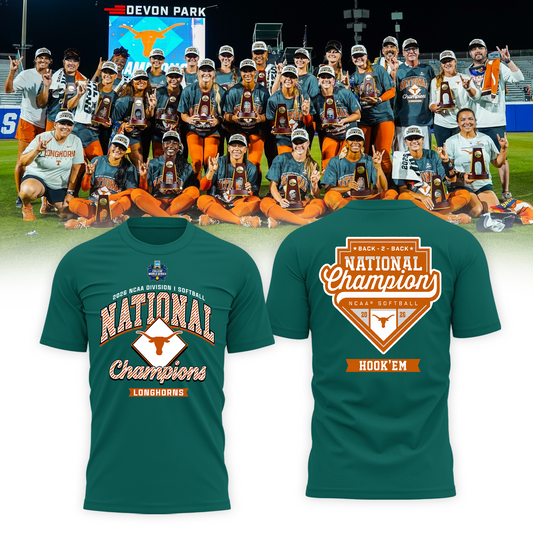 Limited Edition Longhorns 2026 Softball National Champions T-Shirt