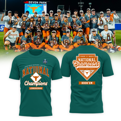 Limited Edition Longhorns 2026 Softball National Champions T-Shirt
