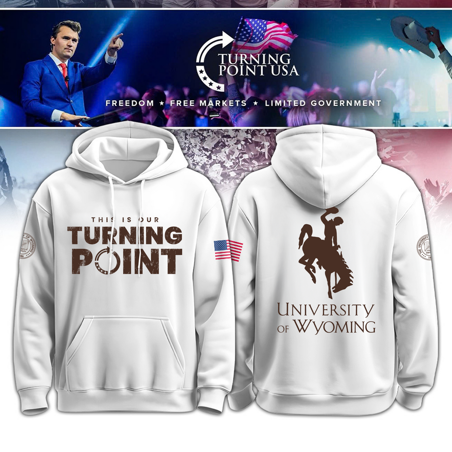 University of Wyoming x Turning Point USA Hoodie