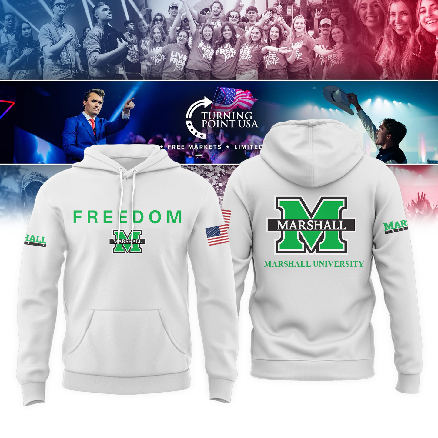 Marshall University Freedom Hoodie