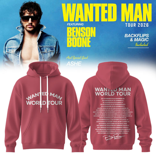 Benson Boone Wanted Man signed Hoodie