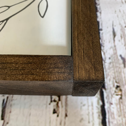 Monogram Family Initial Wood Sign for Gallery Wall, Farmhouse Style Wedding Gift, Housewarming Gift,  Family Initial Sign, Personalized Sign