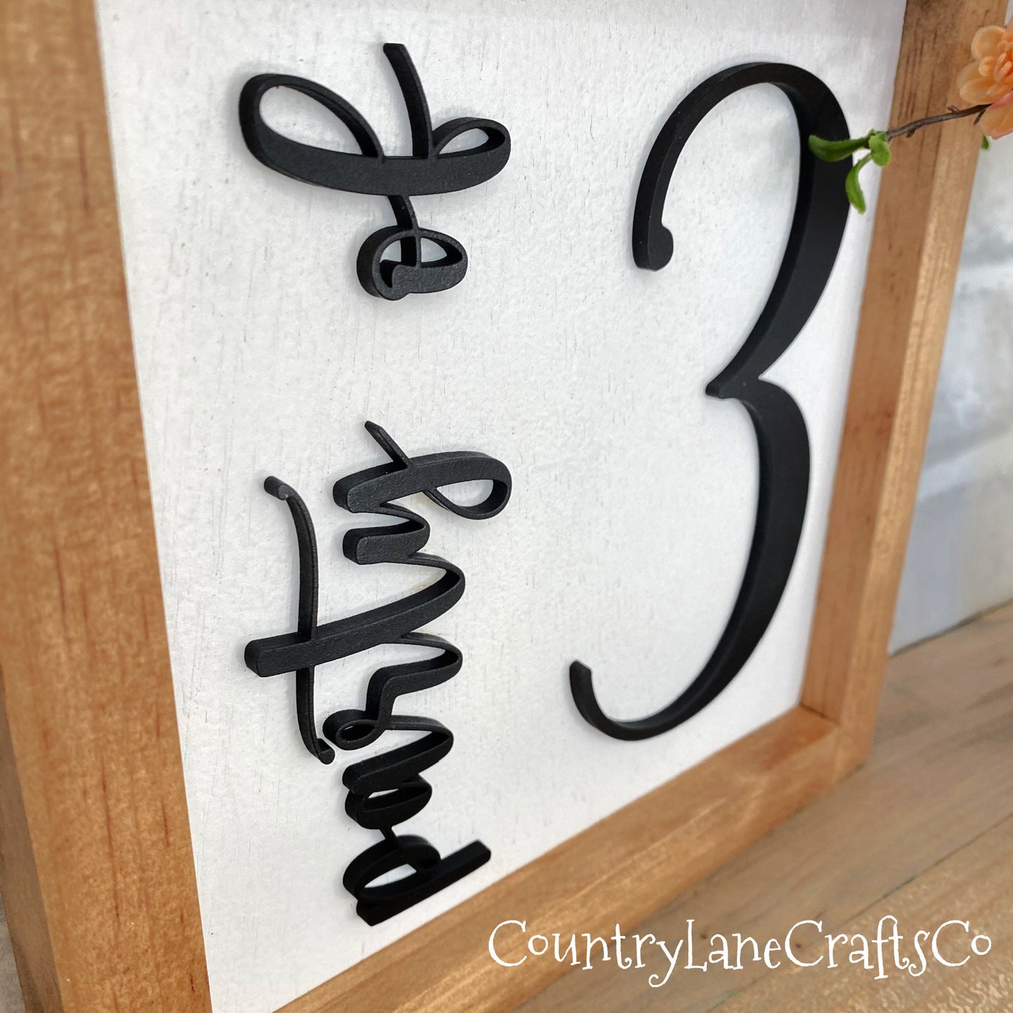 Party of Sign, 3D Number Party of Sign, Baby Shower Gift, Gallery Wall Art, Party of 3,4,5 Sign,  Family Decor Sign, Any Number Sign,