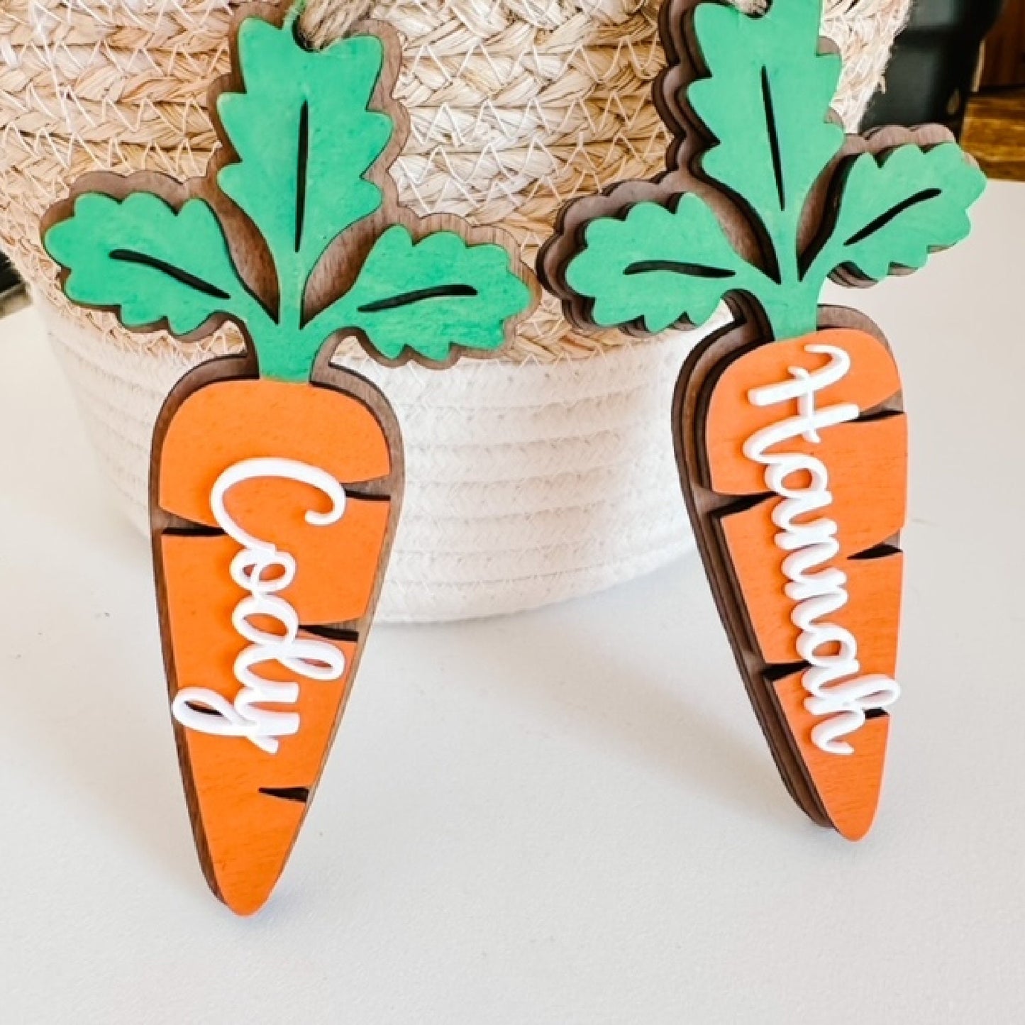 Personalized Name Tag For Easter Basket, Carrot Name Tag For Basket, Custom Name Tag, Easter Gifts
