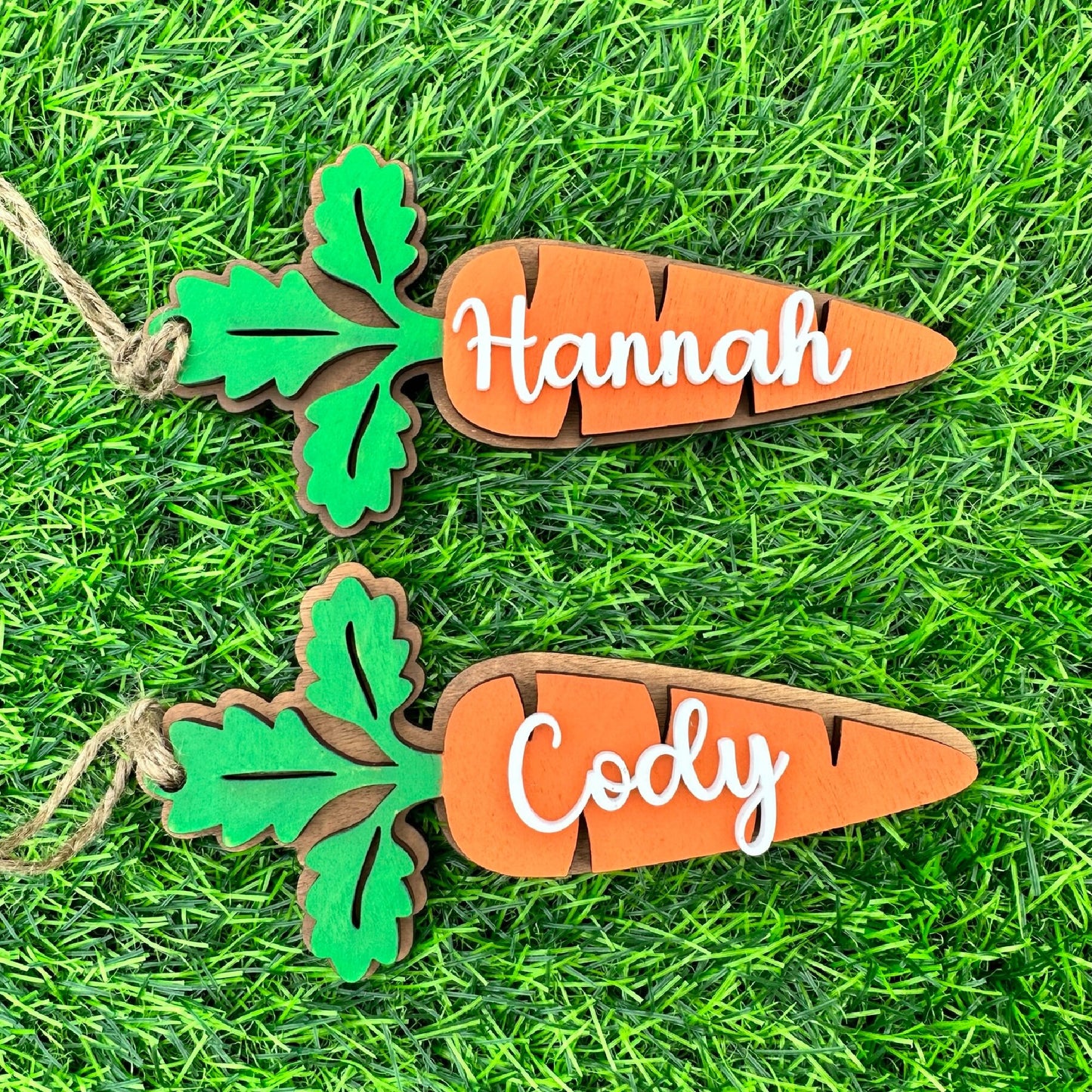 Personalized Name Tag For Easter Basket, Carrot Name Tag For Basket, Custom Name Tag, Easter Gifts