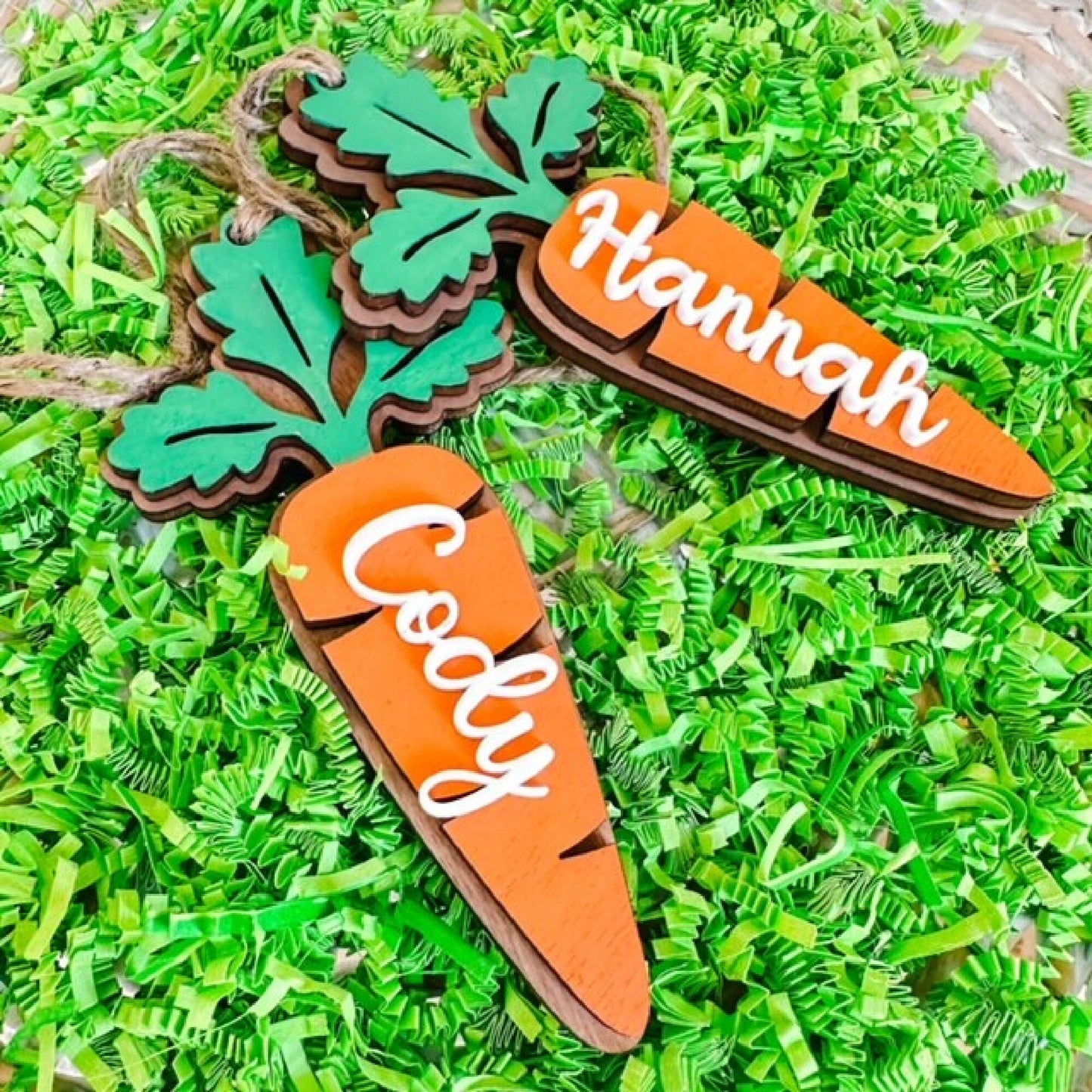 Personalized Name Tag For Easter Basket, Carrot Name Tag For Basket, Custom Name Tag, Easter Gifts