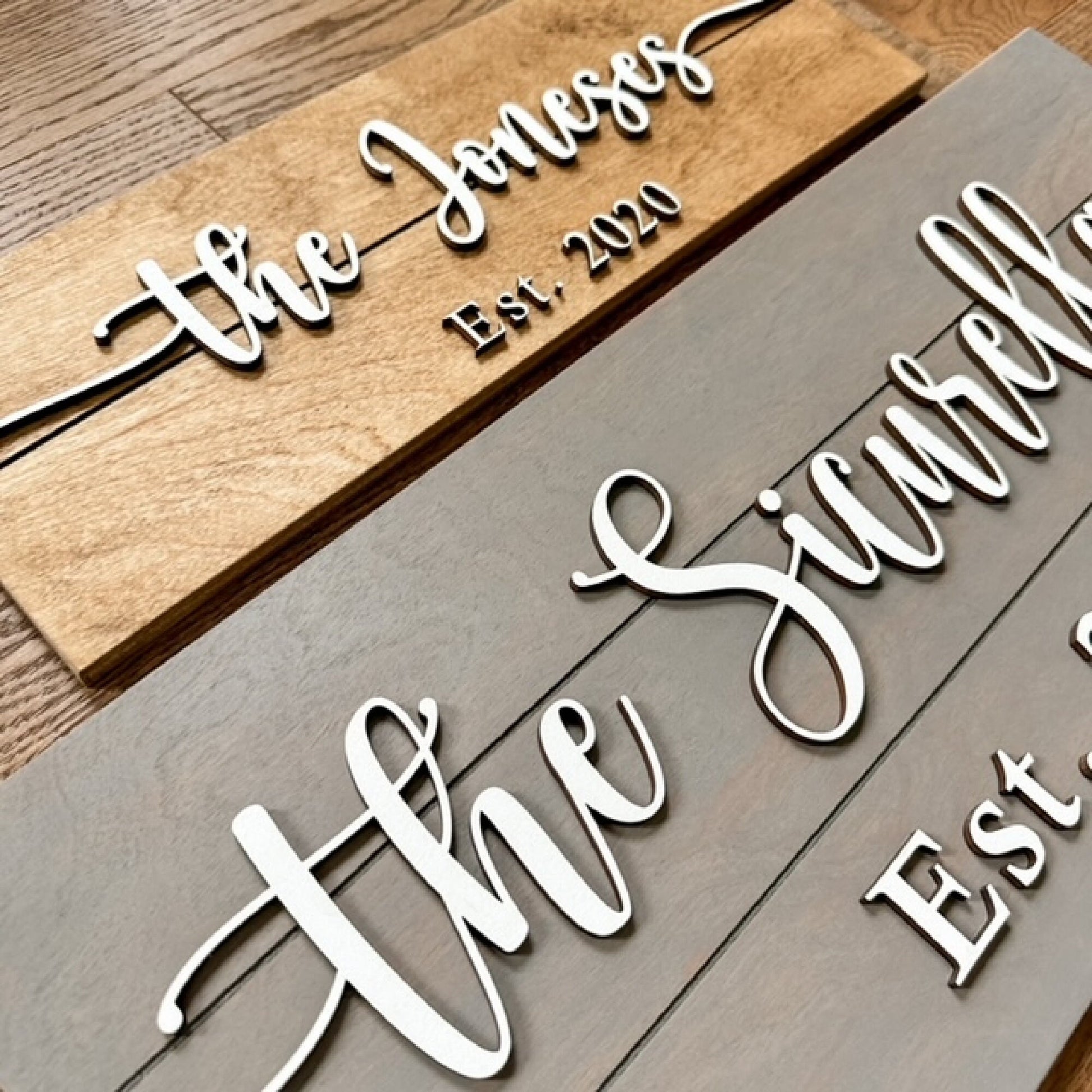 Last Name Wood Sign, Wedding or Shower Gift, Personalized Name Sign For Wedding, Family Name Sign, Established Date Sign, Custom Wood Sign