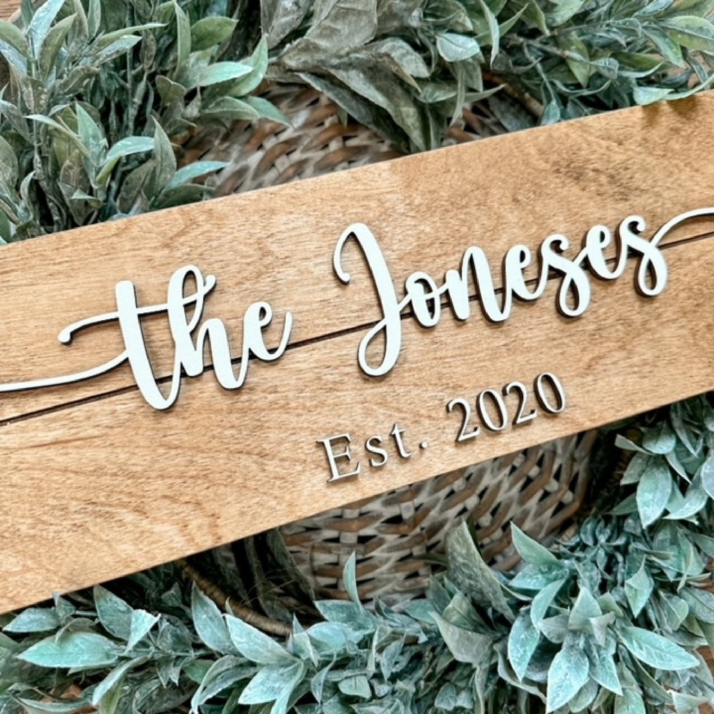 Last Name Wood Sign, Wedding or Shower Gift, Personalized Name Sign For Wedding, Family Name Sign, Established Date Sign, Custom Wood Sign
