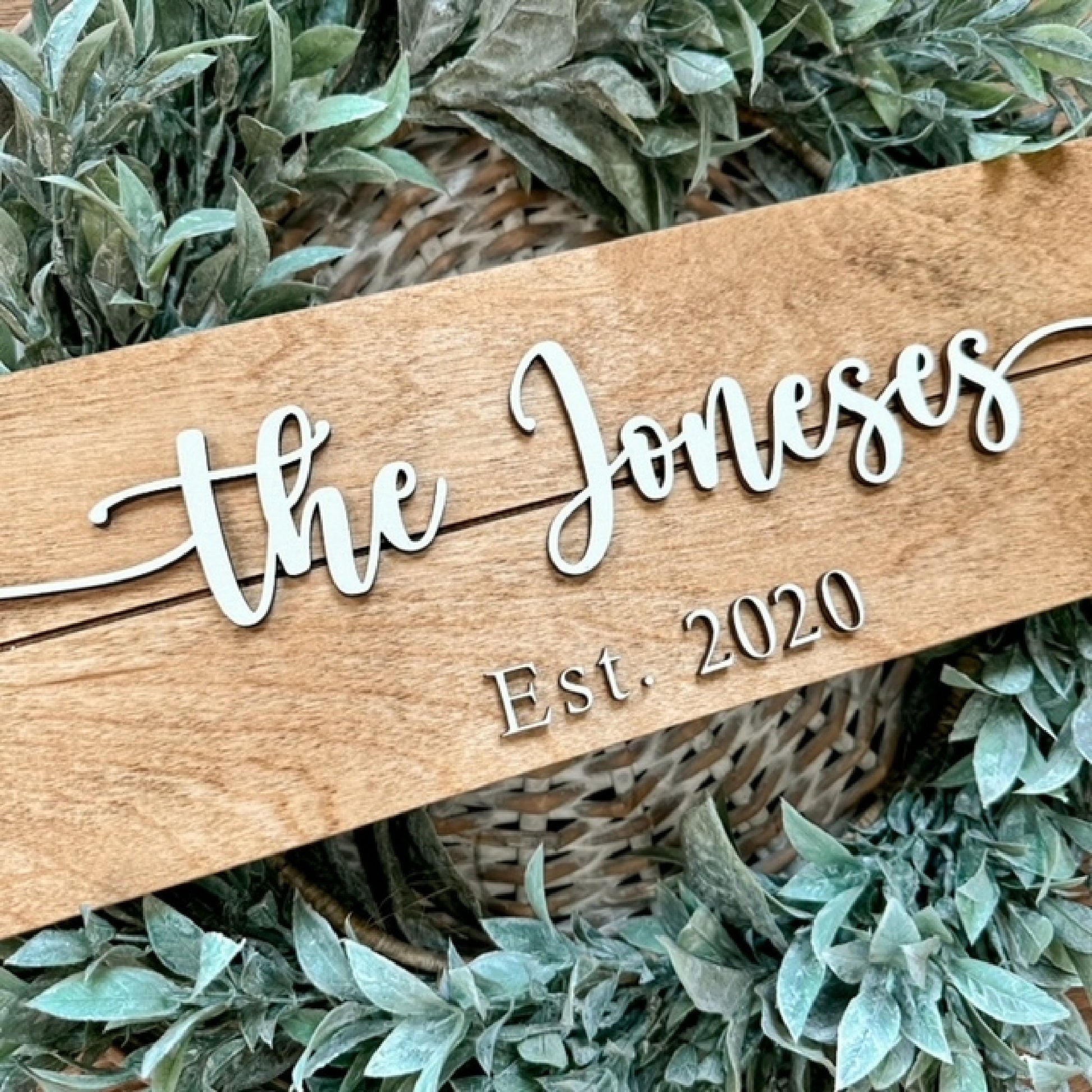 Last Name Wood Sign, Wedding or Shower Gift, Personalized Name Sign For Wedding, Family Name Sign, Established Date Sign, Custom Wood Sign