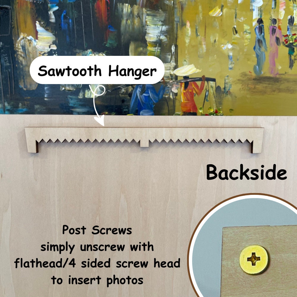 Baby Birth through One Year Monthly Picture Frame Wall Art, Personalized Wooden Photo Frame for Baby