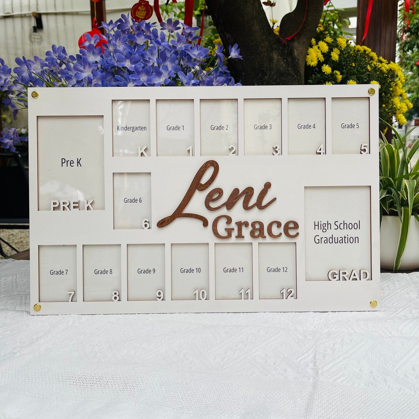 School Years Photo Frame, Pre K to Graduation School Picture Frame, Personalized Grade School Photo Frame, Senior Picture Gift