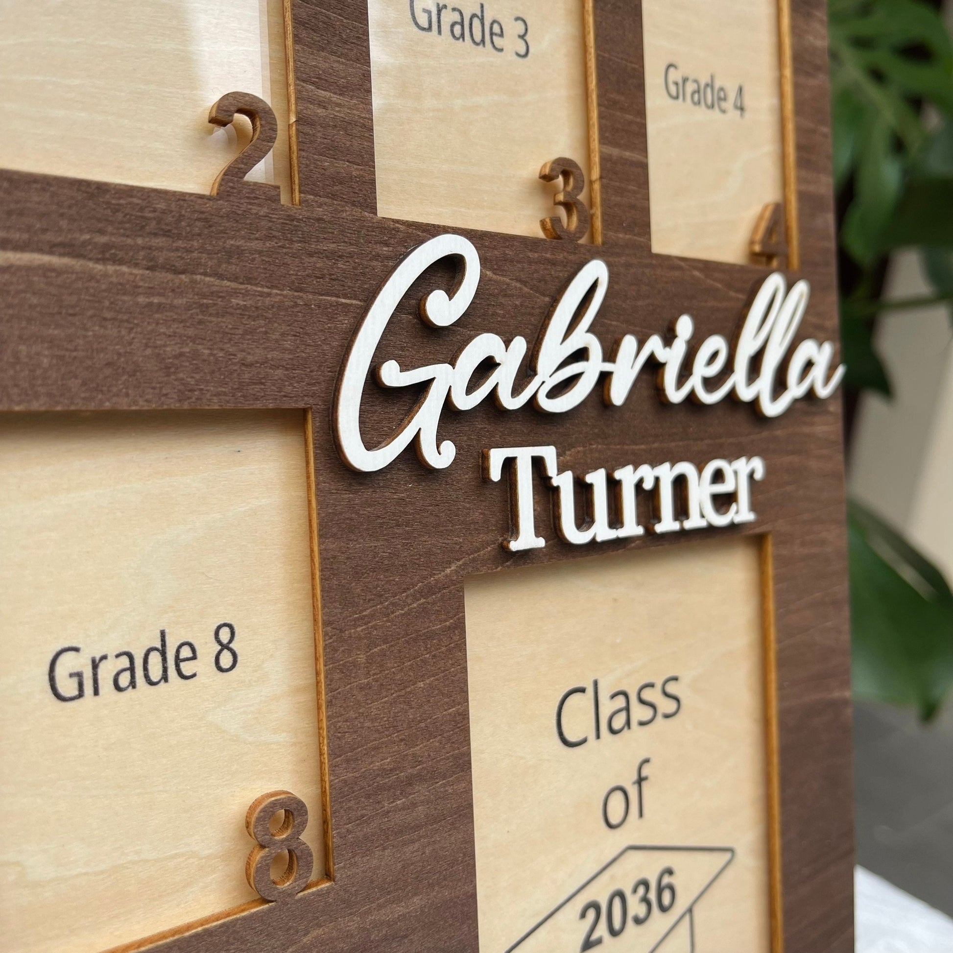 School Picture Frame K-12, School Years Photo Frame, Personalized Grade School Photo Frame, Senior Picture Gift