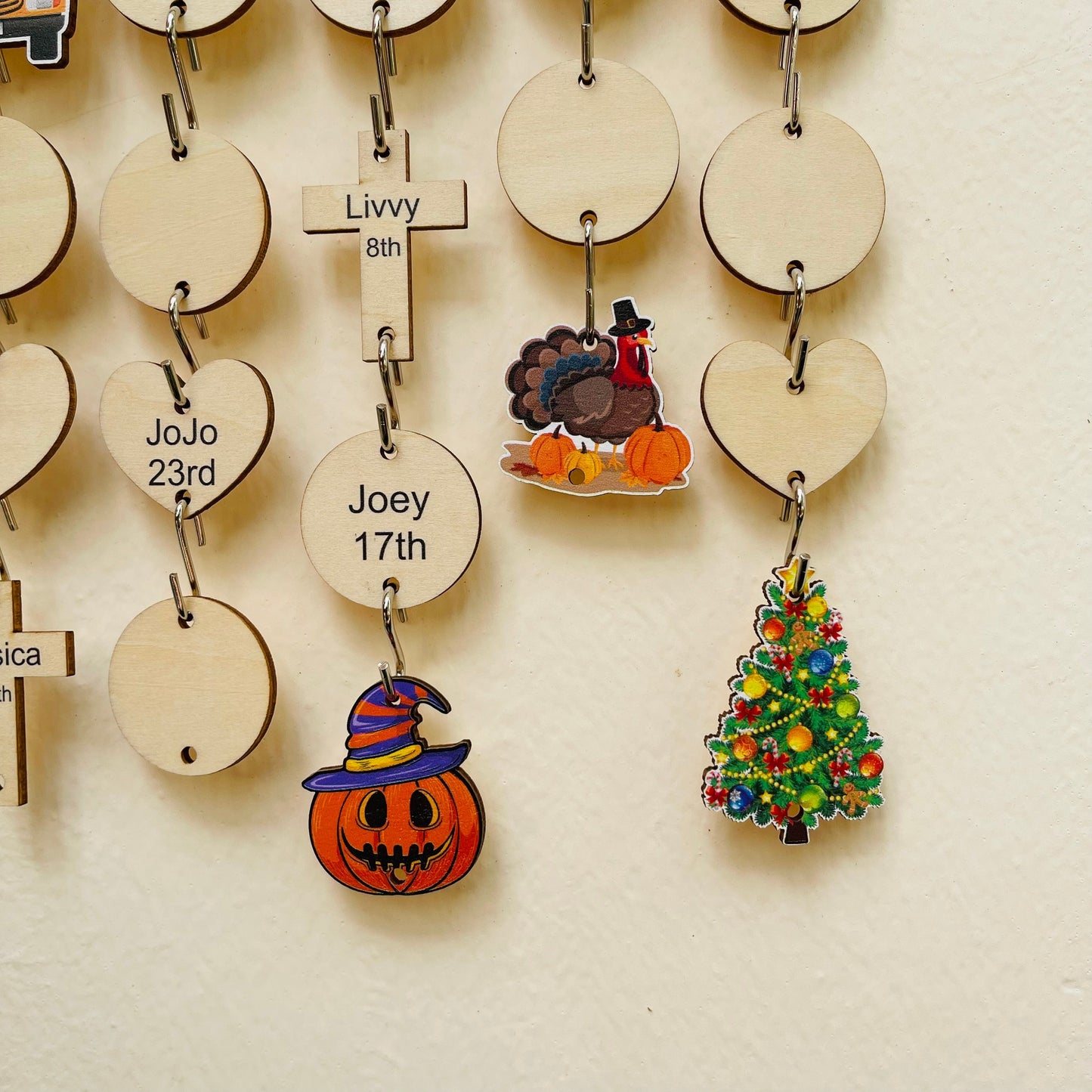 Perpetual Birthday Calendar, Personalized Family Celebrations Board, Family Birthday Board, Classroom Birthday Calendar Sign