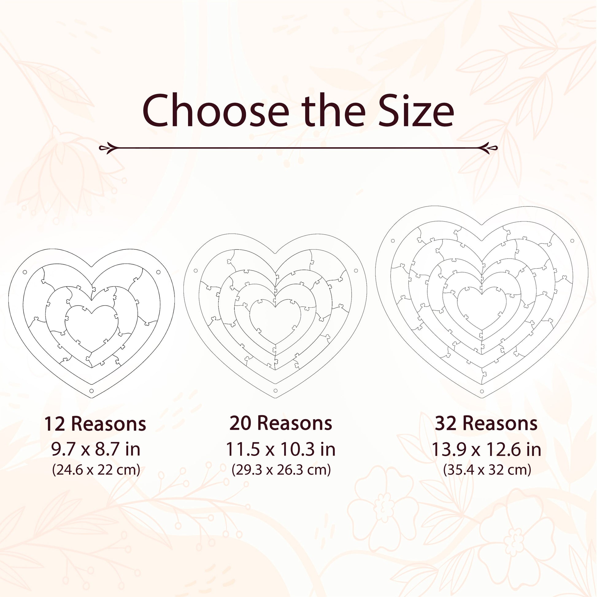 Reasons Why I Love You, Personalized Wooden Puzzle Birthday Gift for Her, Anniversary Gift for Him, Custom Valentines Gift for Boyfriend