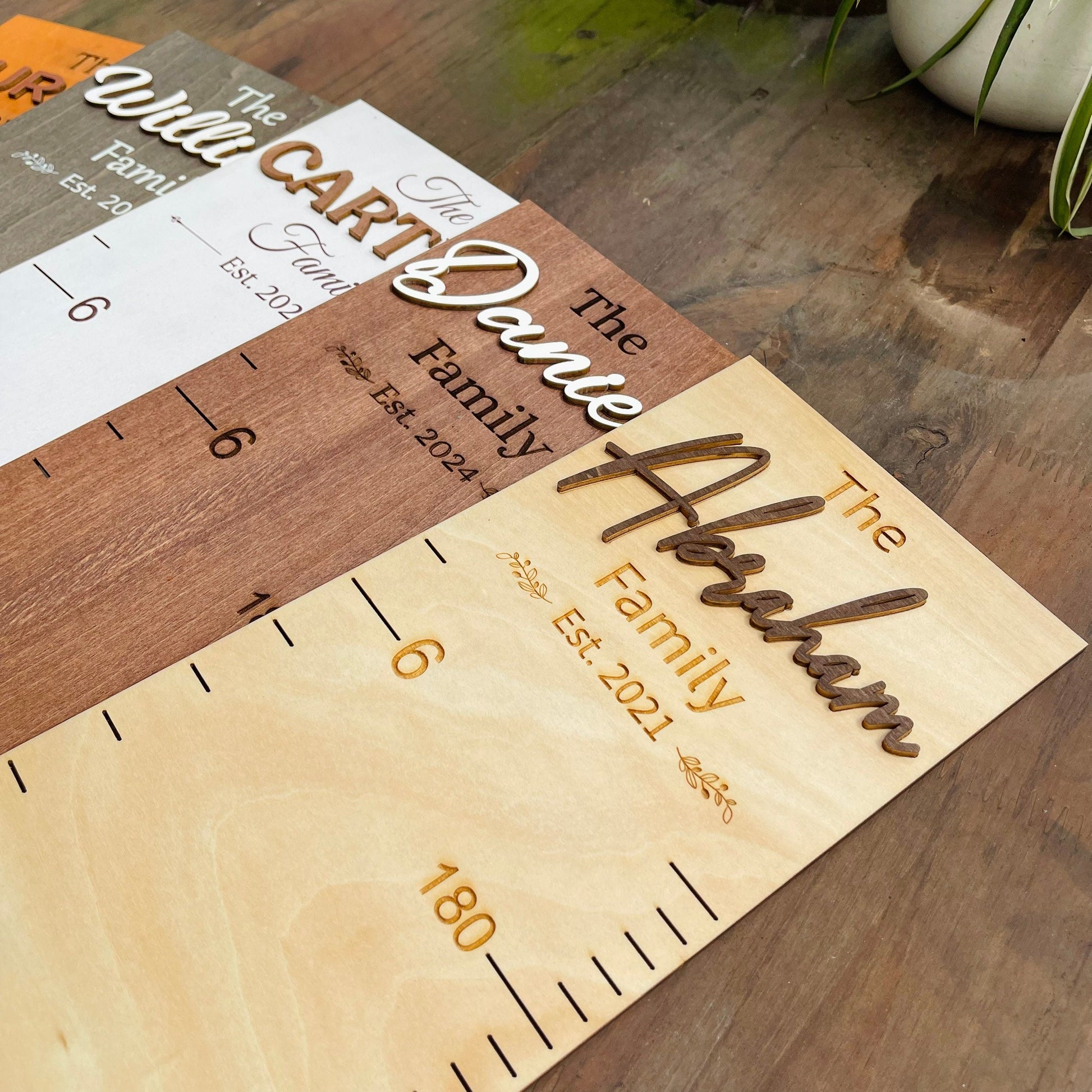 Family Height Chart Personalized Growth Chart Height Chart for Kids Baby Growth Chart Height Ruler for Wall Wooden Nursery Decor