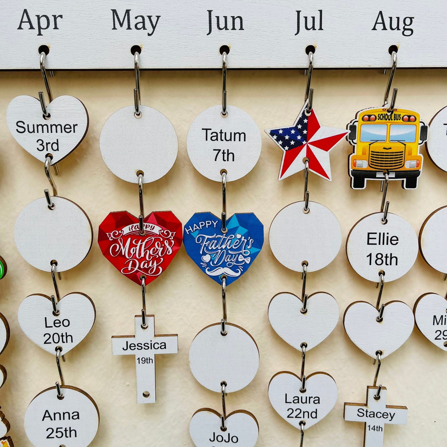 Personalized Family Birthday Board, Family Birthdays and Celebrations Board Sign, Custom Birthday Board, Family Birthday Calendar Sign