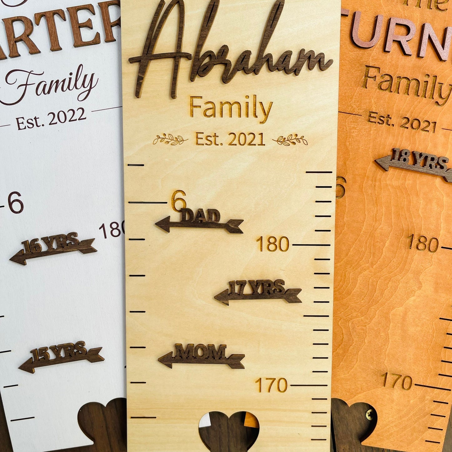 Growth Chart Markers Personalized Height Marker Arrows for Growth Chart Wooden Height Chart Markers